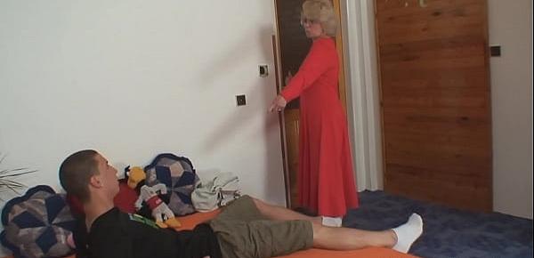trendsBlonde mother in law him into taboo sex